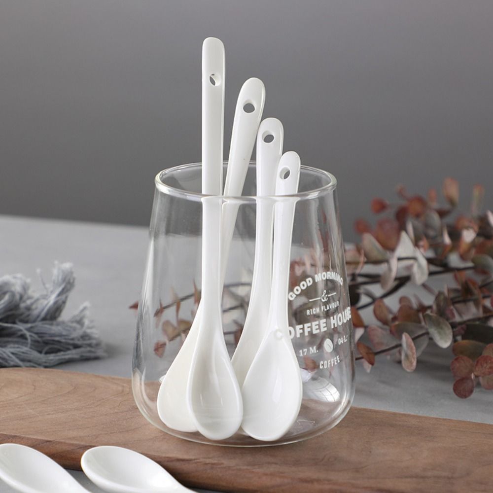 Gardening Tools Long Handle - Ceramic Long Handle Spoons Flatware Dessert