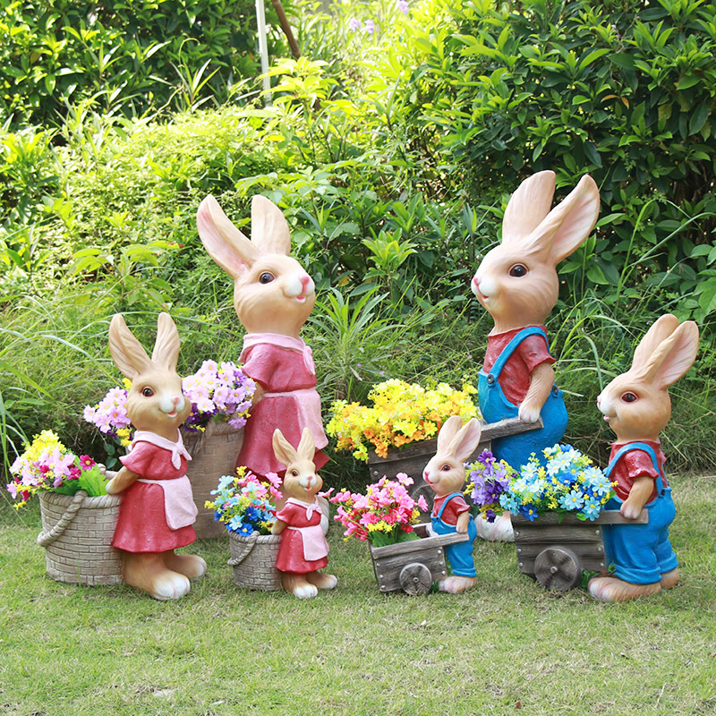 rabbit flower tank ornament, g - Gardening Tools Sketch review and price