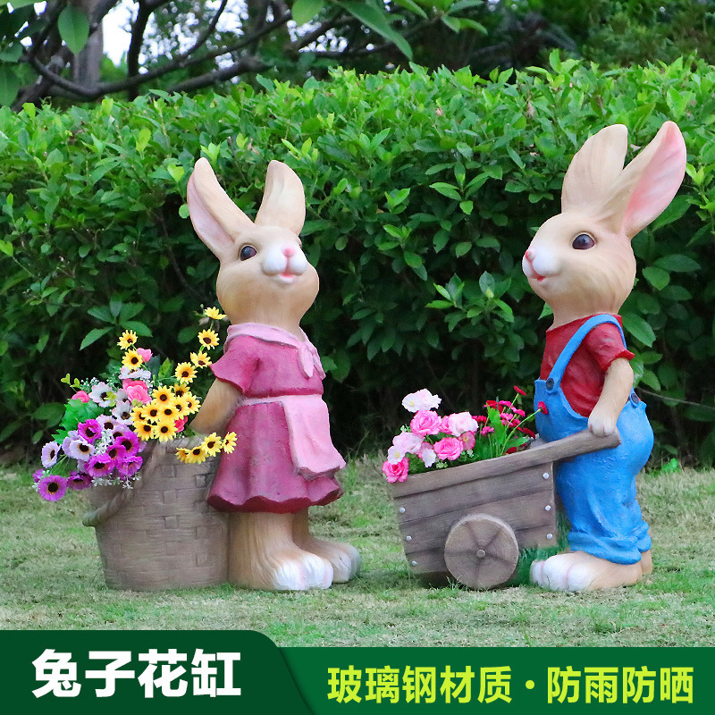 rabbit flower tank ornament, g - Gardening Tools Sketch review and price