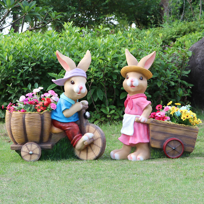 rabbit flower tank ornament, g - Gardening Tools Sketch review and price