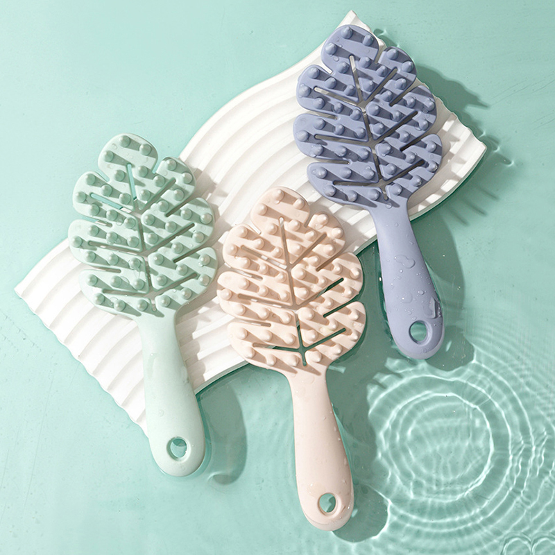 Leaf Shape Silicone Shampoo Br - Gardening Tools Long Handle review and price