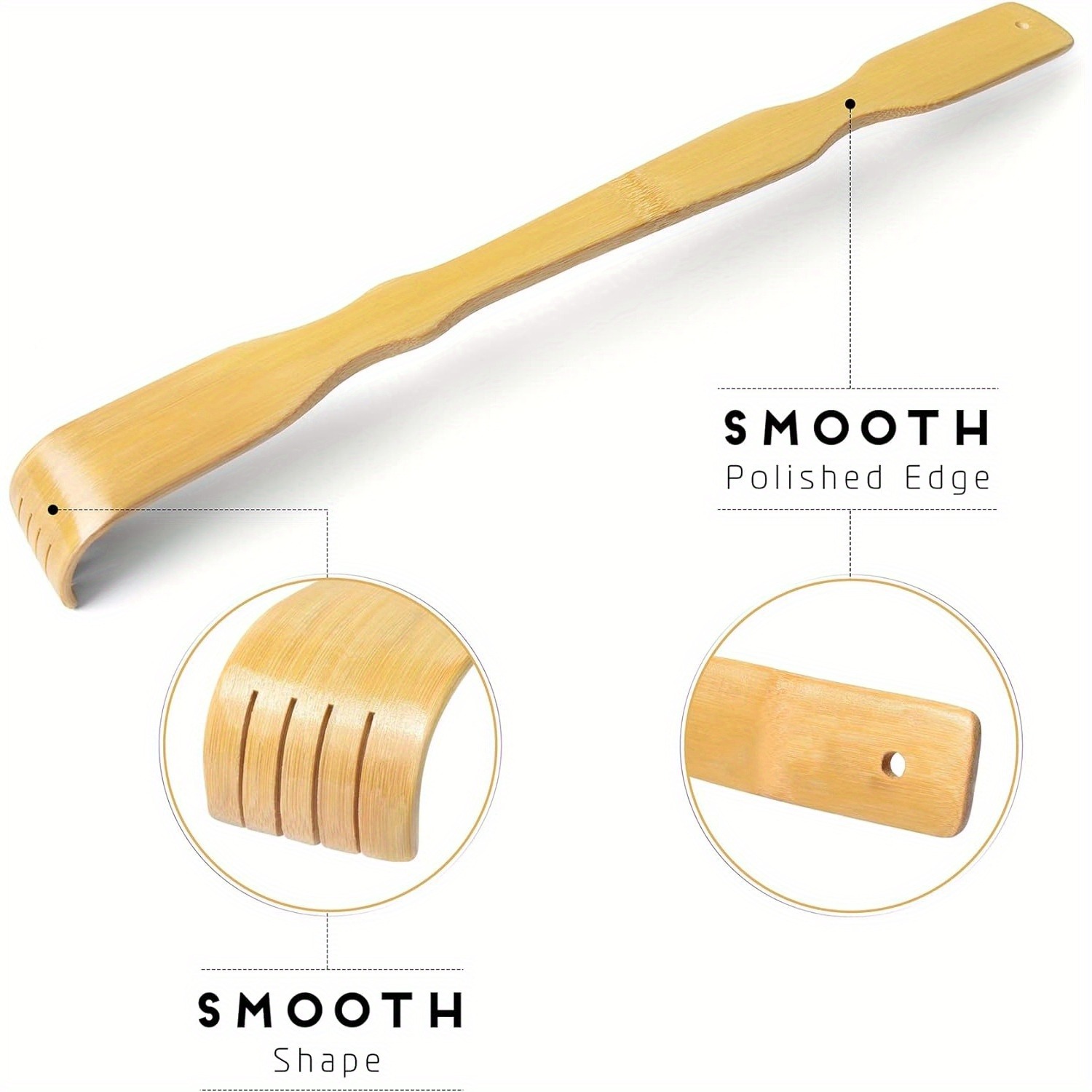 Bamboo Back Scratcher – 100% N - Gardening Tools Long Handle review and price