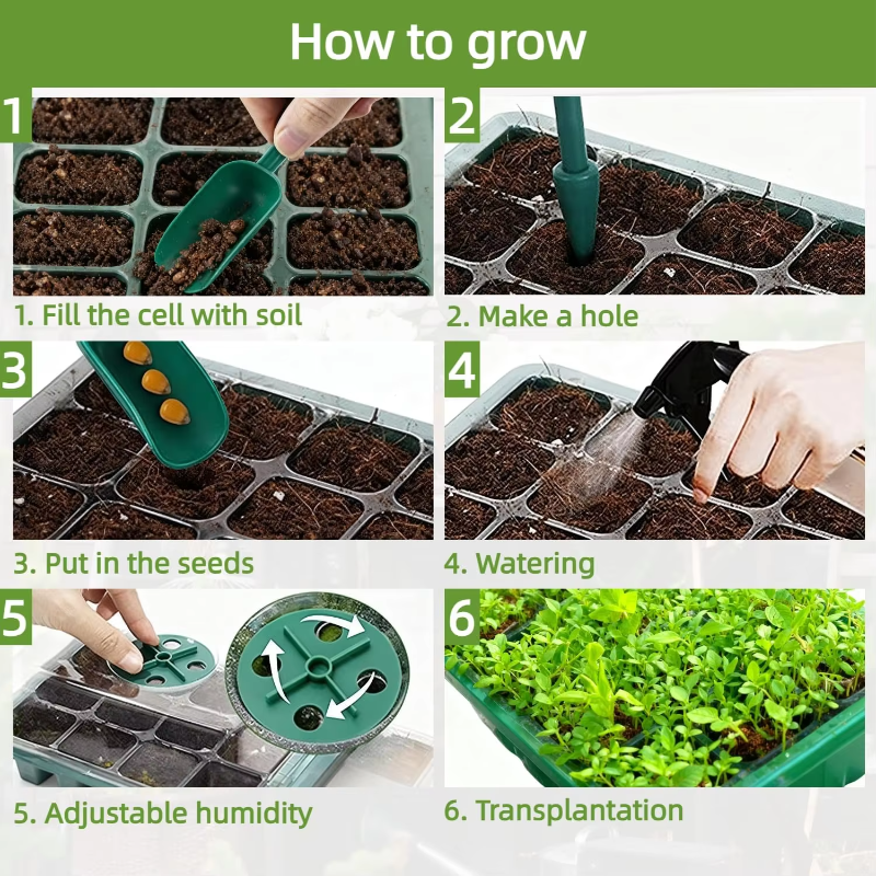 Seed Starter Tray Mini Greenho - Propagation Tray Dome review and price