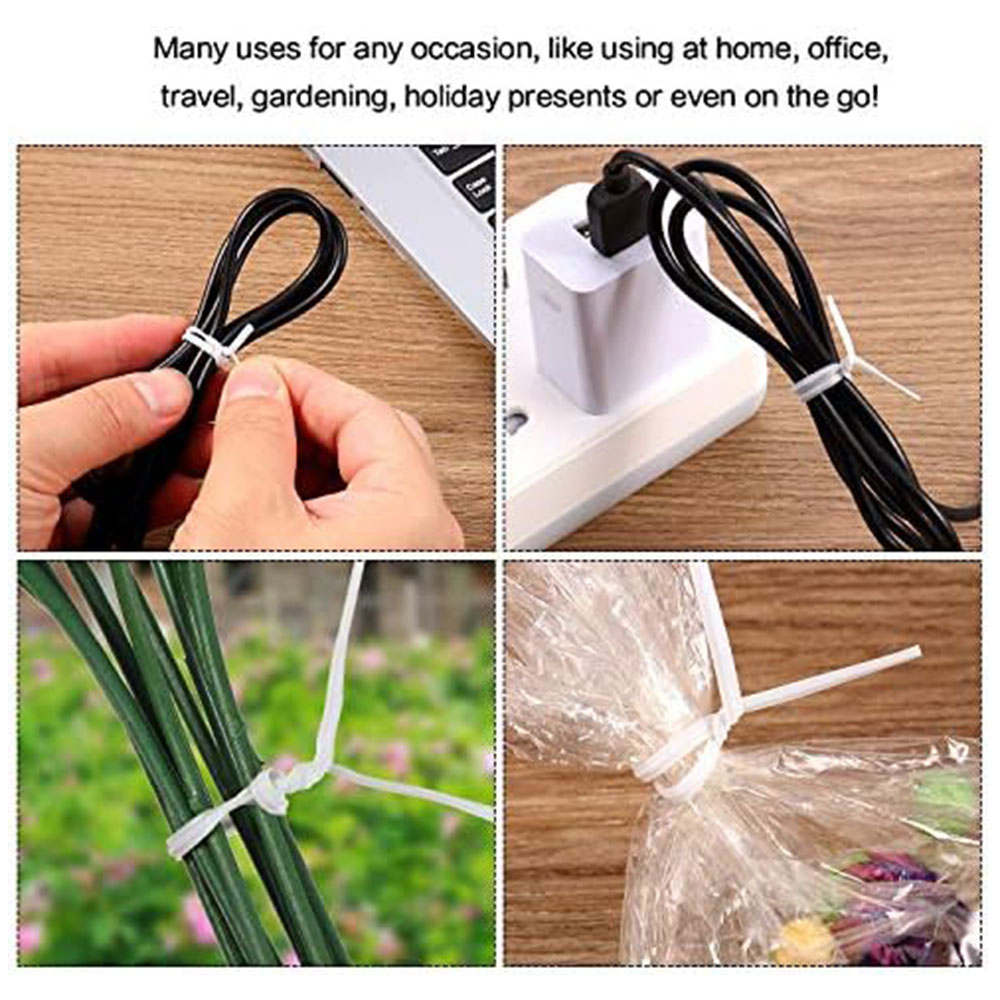 100Pcs BK WH Oblate Iron Wire  - Garden Wire Twist Tie review and price