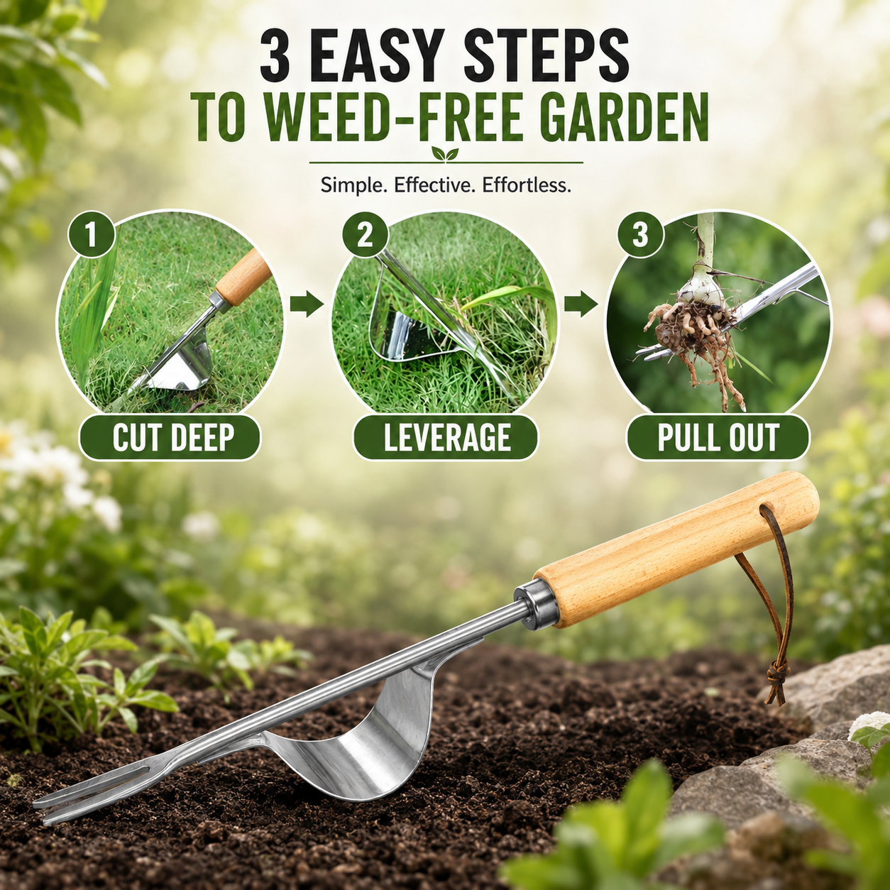 Manual Weed Remover, Stainless - Weed Puller review and price