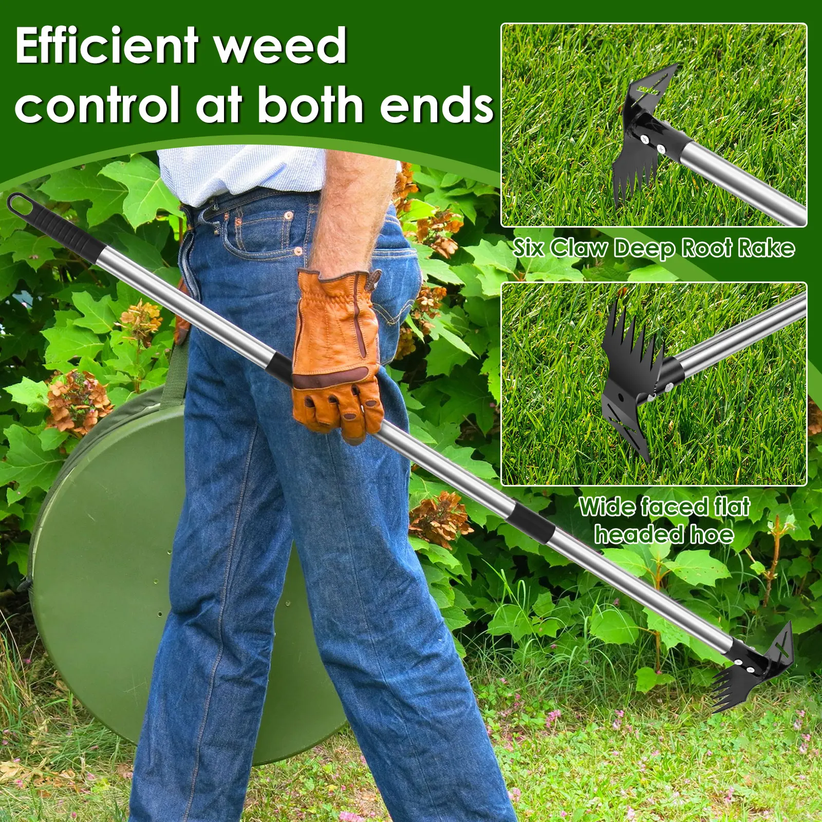 Garden Thatch Rake Stainless S - Weed Puller review and price