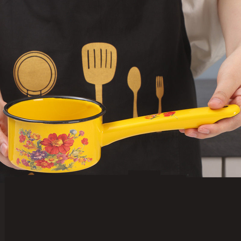 Enameled Water Spoon Milk Pot  - Gardening Tools Long Handle review and price