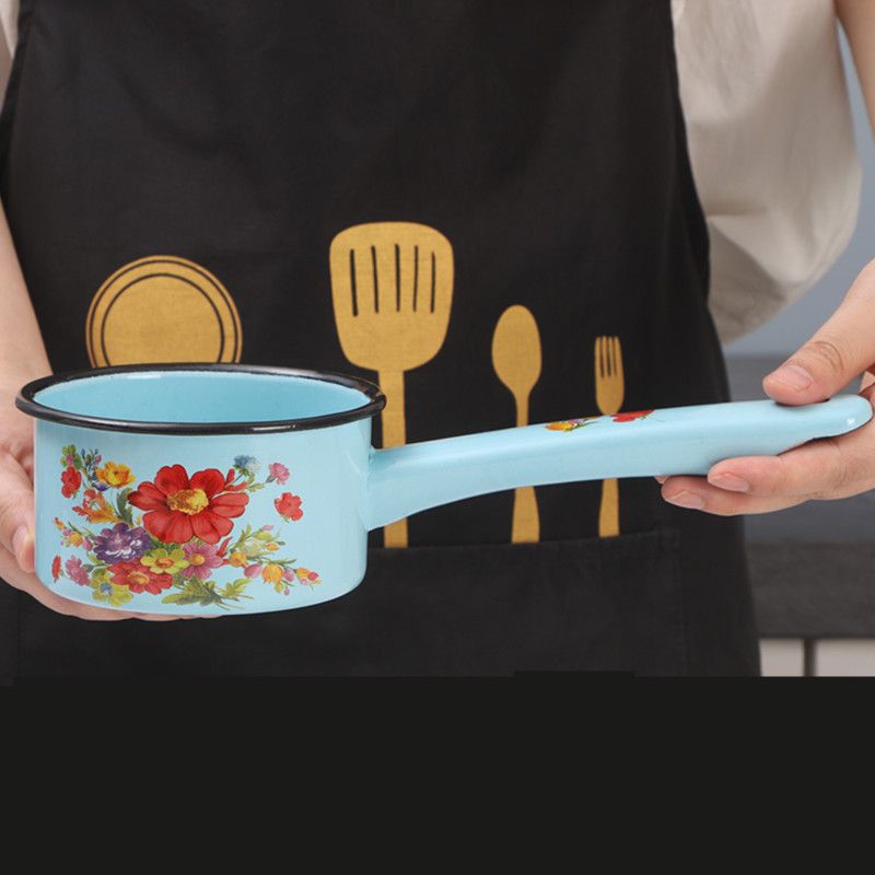 Enameled Water Spoon Milk Pot  - Gardening Tools Long Handle review and price