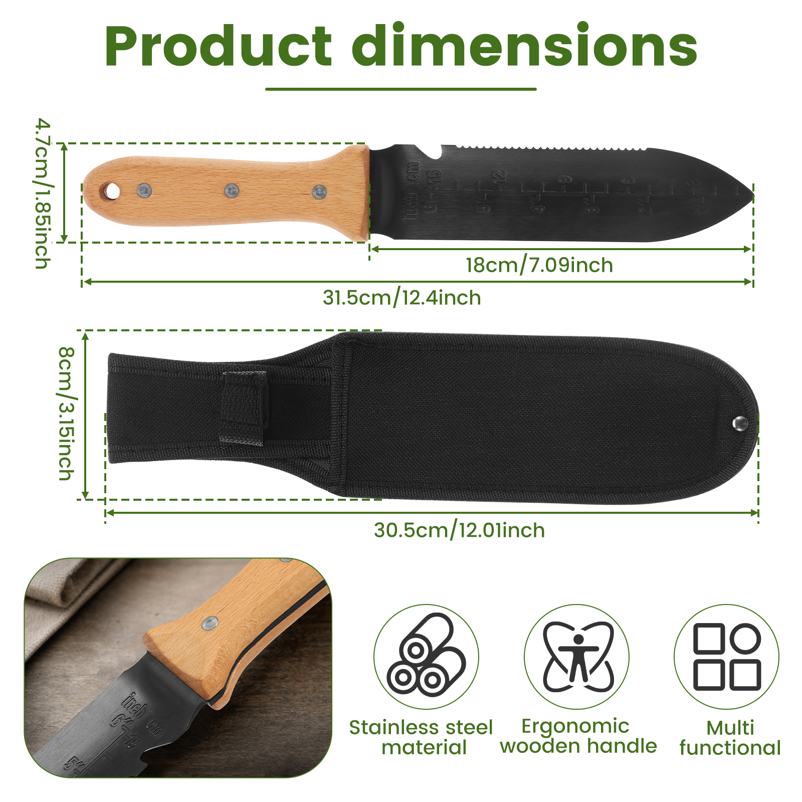 Garden Hori Hori Knife Stainle - Harvest Knife Garden review and price