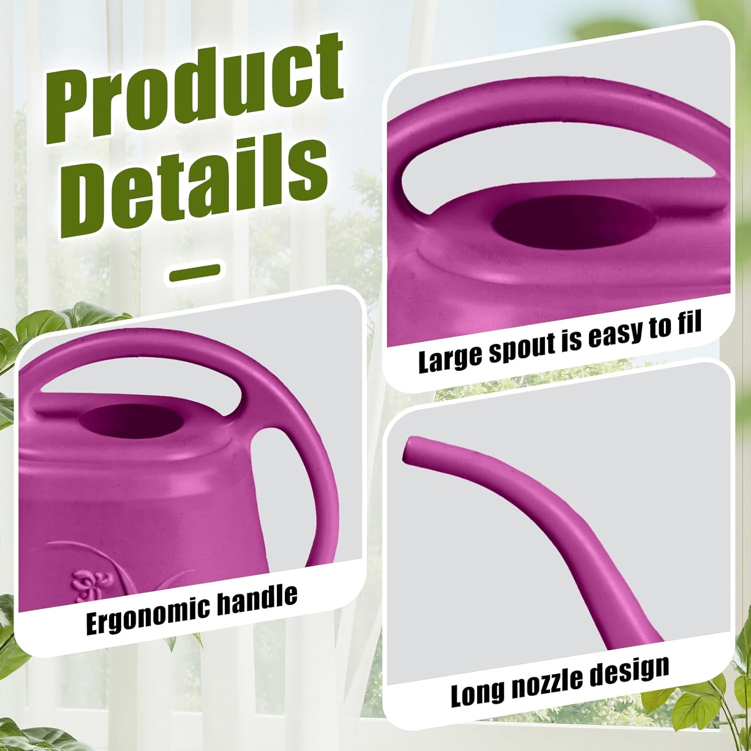 Plastic Watering Can 1 Gallon  - Watering Can Long Spout review and price