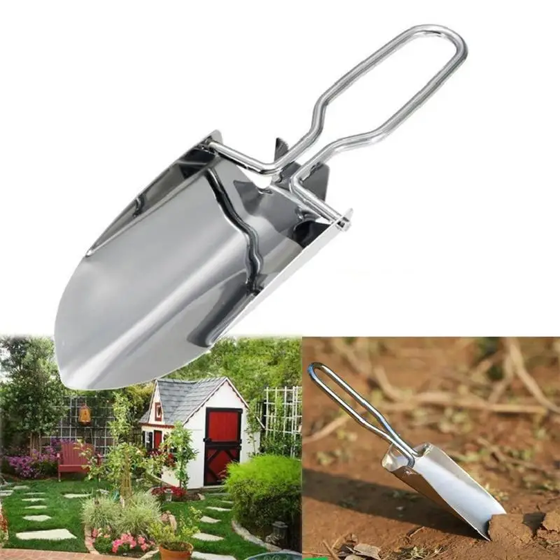 Stainless Steel Folding Shovel - Gardening Tools Spade review and price