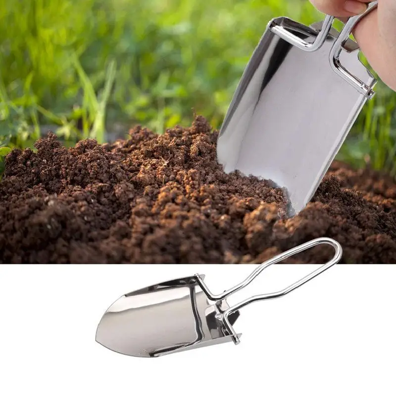Stainless Steel Folding Shovel - Gardening Tools Spade review and price