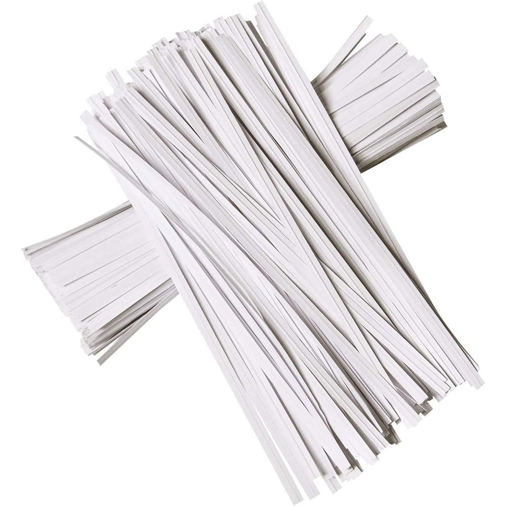 100Pcs BK WH Oblate Iron Wire  - Garden Wire Twist Tie review and price