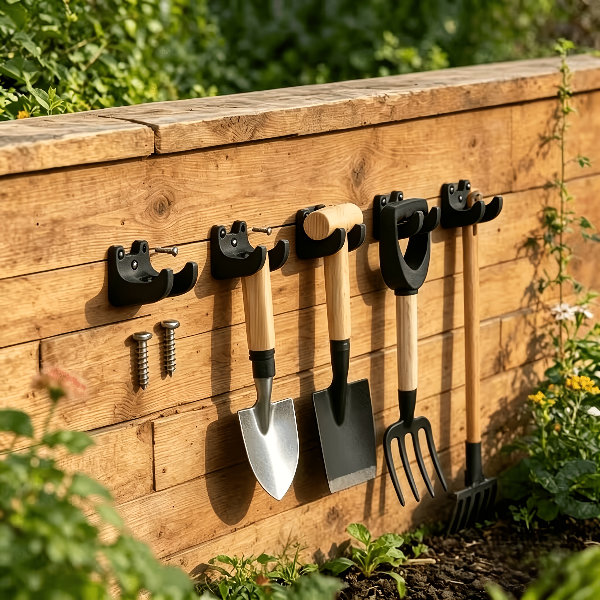 5pcs Garden Tool Storage Hooks - Gardening Tools Long Handle review and price