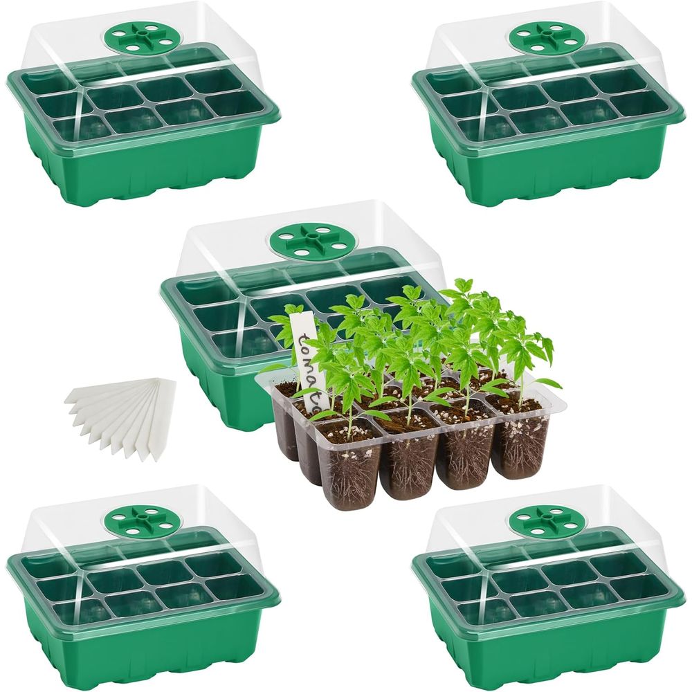 5-Pack Seed Starter Trays, See - Propagation Tray Dome review and price