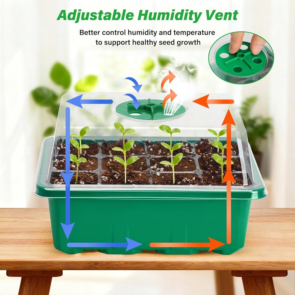 5-Pack Seed Starter Trays, See - Propagation Tray Dome review and price