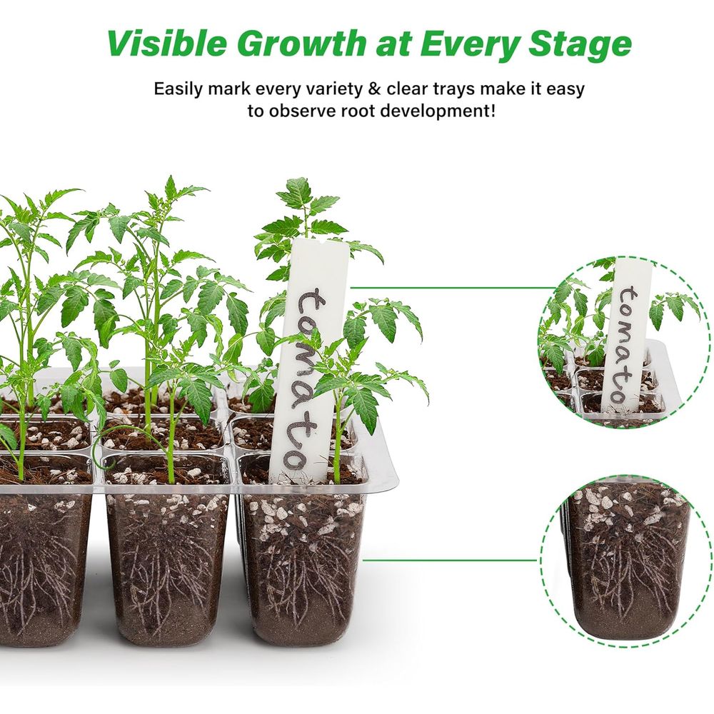 5-Pack Seed Starter Trays, See - Propagation Tray Dome review and price