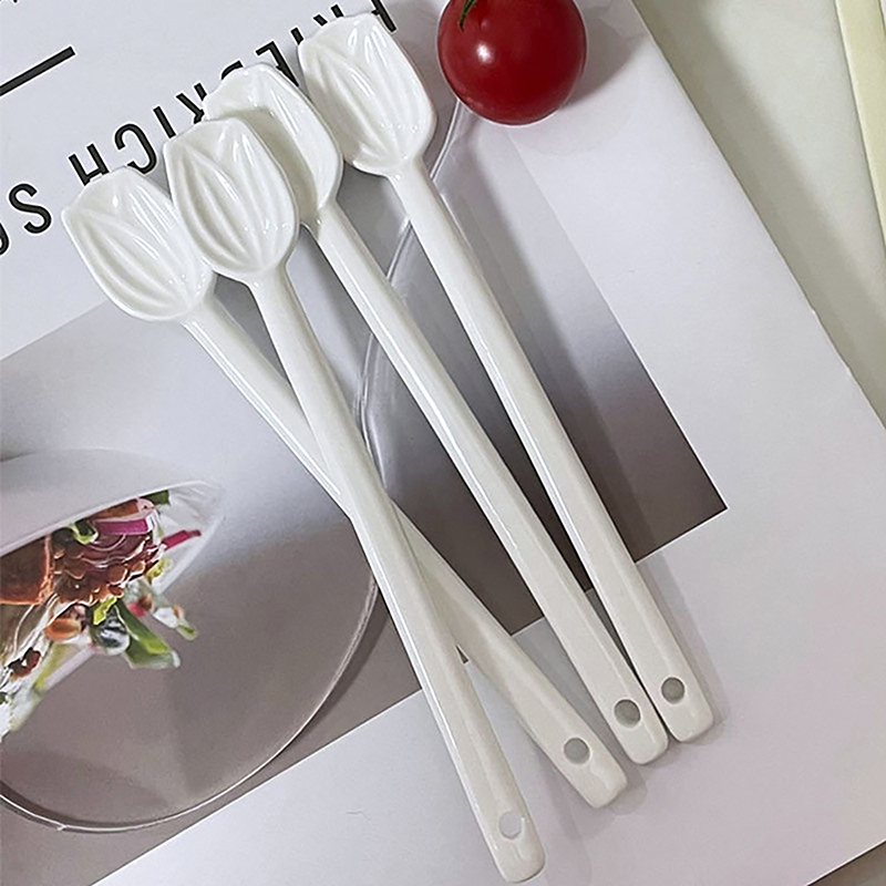 1PC Tulip Ceramic Coffee Spoon - Gardening Tools Long Handle review and price