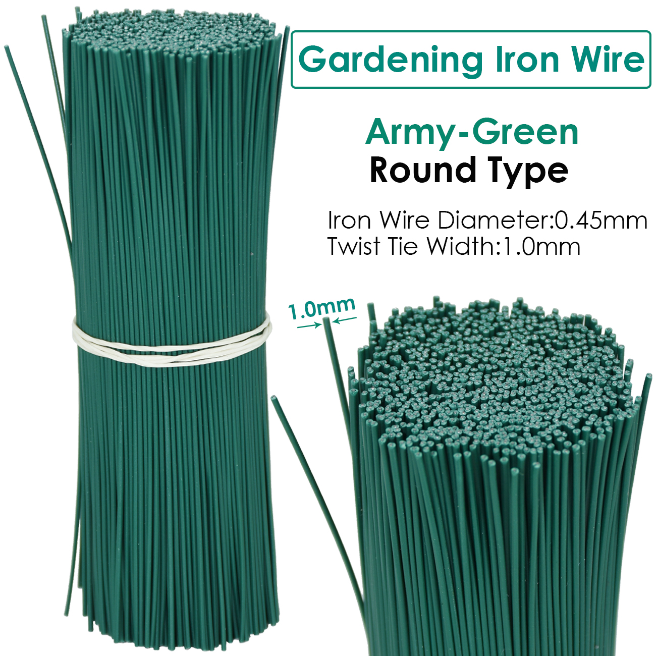 100PCS Gardening ROUND Cable T - Garden Wire Twist Tie review and price