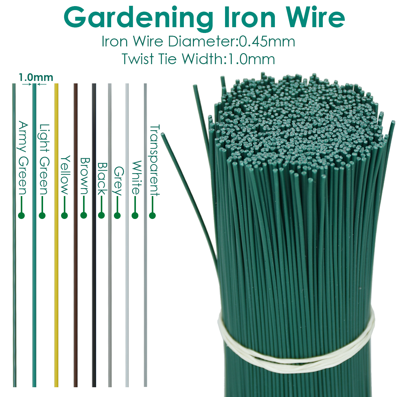 100PCS Gardening ROUND Cable T - Garden Wire Twist Tie review and price