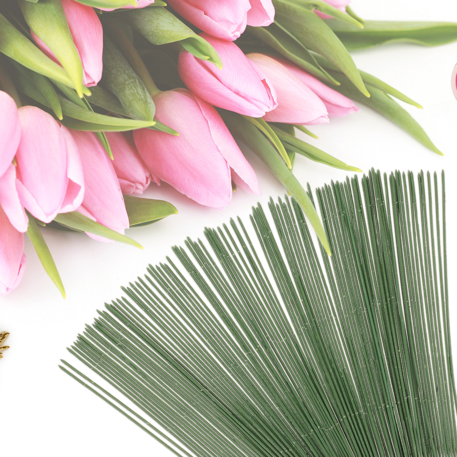 100Pcs Artificial Flower Stems - Gardening Tools For Home review and price