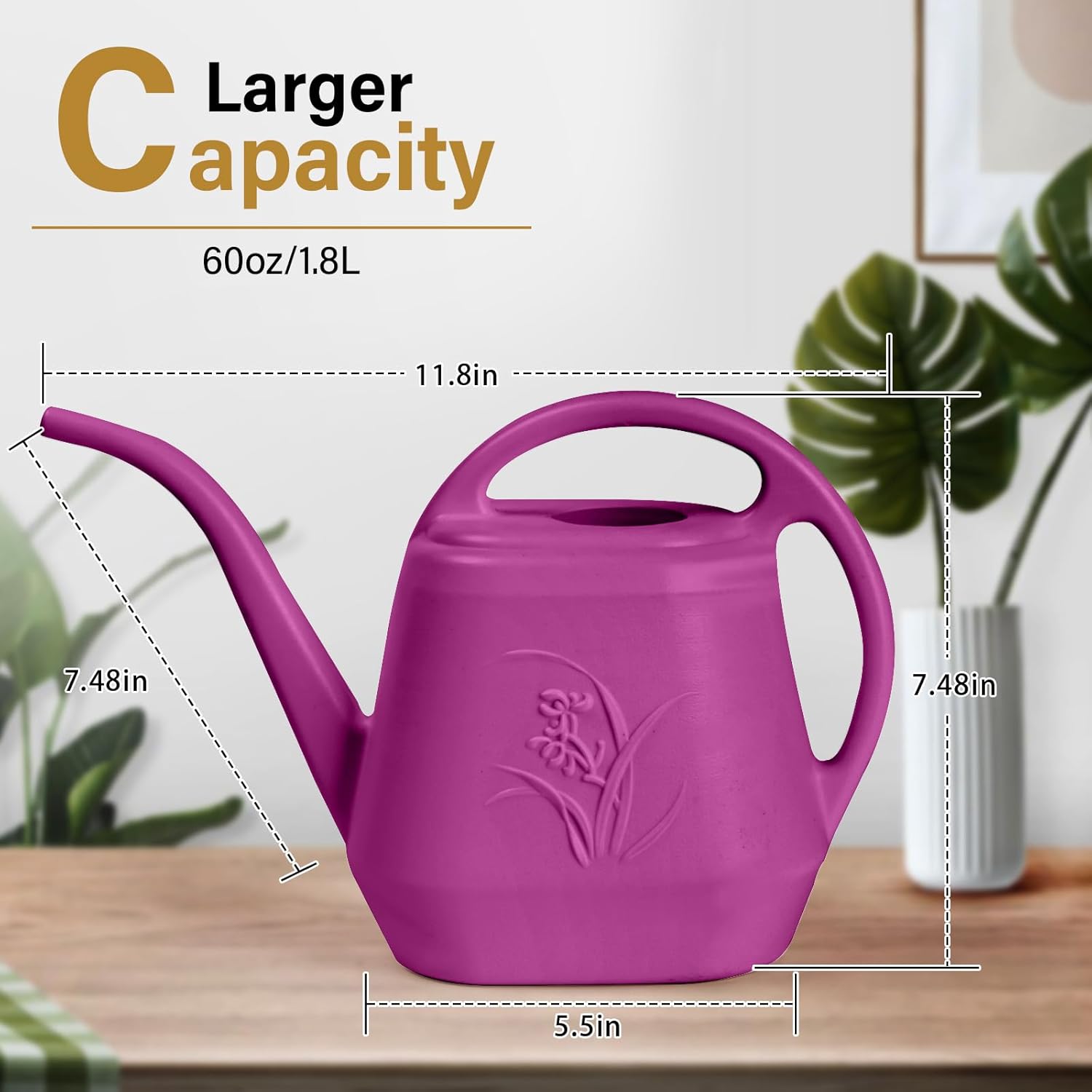 1/2 Gallon Watering Can with L - Watering Can Long Spout review and price