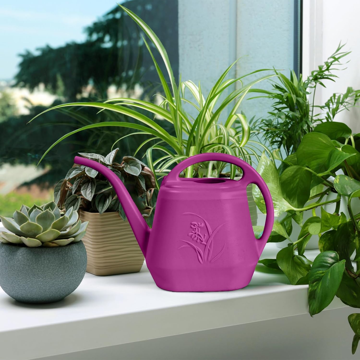 1/2 Gallon Watering Can with L - Watering Can Long Spout review and price