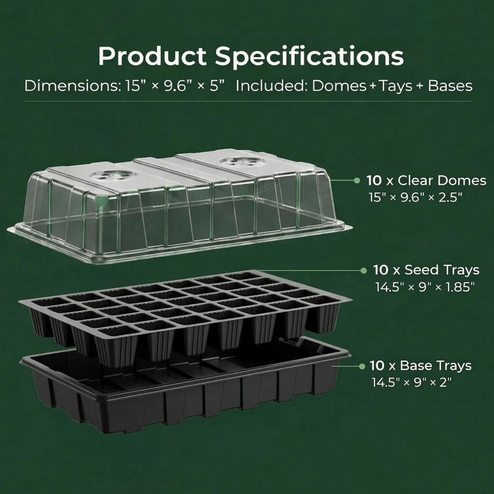 10-Set Garden Propagator Set,  - Propagation Tray Dome review and price